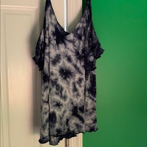 AE soft and Sexy Navy Tie die tank
